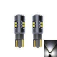 Ilumine seu Carro: Par de Lâmpadas LED T10 Canbus 16 LEDs SMD 3030 Branca 6000K 12V/24V - imagem 2