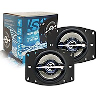 Par Alto Falante 4x6 Polegadas Leson – Som Potente e Design Moderno - imagem 1