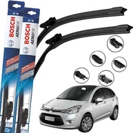 Par de Palhetas Limpador Parabrisa Bosch Aerofit para Citroën C3 (2012-2017) - Limpeza Impecável e Visibilidade Máxima - imagem 1