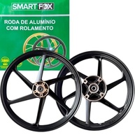 Par de Rodas Liga Leve Bros 160 Freio a Disco - Modelo Original Preto 6 Pontas - imagem 5