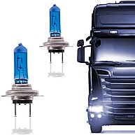Par Lâmpada H7 8500K 24V – Super Branca com Efeito Xenon - imagem 1