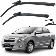 Par de Palhetas Limpador Parabrisa Silicone Chevrolet Cobalt 2011-2020 - Visibilidade Superior - imagem 1