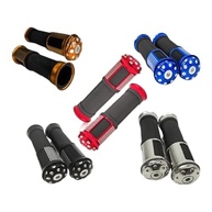 Manopla Esportiva Moto Antiderrapante Universal - Par Preta Cromada Dourada Azul - imagem 2