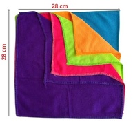 Kit 10 Panos de Microfibra 28x28cm - Flanela Multicolorida Anti-Risco para Limpeza Leve e Multiuso - imagem 4