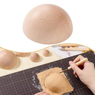 Ferramenta de Prensa para Pratos Cerâmicos Semicircular 10cm - Modelagem Profissional para Abajures, Vasos e Peças Decorativas - imagem 4