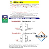 Transformador 7000va 3500W Bivolt (110v para 220v Ou 220v para 110v) CS Eletrônica - imagem 4