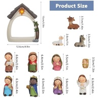 Conjunto de Presépio Infantil 12 Peças com LED - Decoração Natalina para Crianças - imagem 3