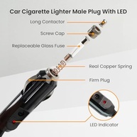 Cabo Extensor Isqueiro Madcatz 3.5m 14AWG 12V/24V - Energia Confiável para Seus Acessórios - imagem 4