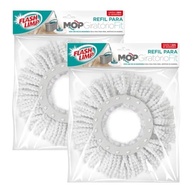 Kit com 2 Refis Mop Microfibra Fit 13,5cm para Esfregão 360 Duas Águas - RMOP5011 - imagem 2