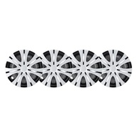 Jogo 4 Calotas Hub Prata 14" para Carros e Caminhões - Proteção e Estilo para Rodas de Aço - imagem 2