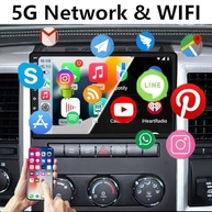 Central Multimídia Android 10.1" QLED para Dodge RAM 1500/2500/3500 (2009-2012) - 8GB RAM + 128GB ROM, Wi-Fi 5GHz, Carplay/Android Auto Sem Fio + Câmera Grátis - imagem 4