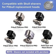 Pacote com 16 Lâminas de Reposição para Barbeador Skull Shaver – Compatível com Pitbull Gold Pro e Platinum Pro - imagem 3