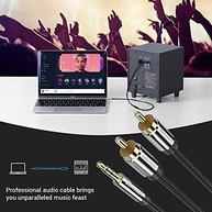 Cabo Auxiliar P2 Estéreo para RCA Vention 1m: Som de Alta Qualidade para DJs e Audiófilos - imagem 5