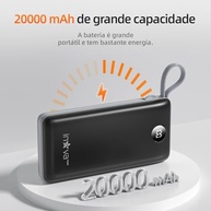 Power Bank 20000mAh: Carregador Portátil Rápido com Múltiplas Portas para iOS e Android - imagem 4