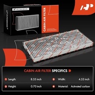 Kit 4 Filtros de Ar de Cabine com Carvão Ativado para Kia Sorento 2003-2009 - Ar Puro e Limpo - imagem 3