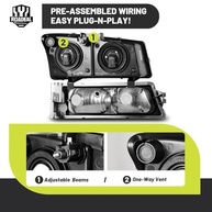 Faróis Completos para Chevy Silverado & Avalanche (2003-2006) - Brilho e Segurança Superior - imagem 5