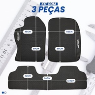 Jogo de Tapetes Automotivos Premium Emborrachado Impermeável para New Civic 2014-2016 (3 Peças) - imagem 3