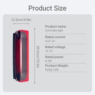 3ª Luz de Freio LED Alta para Ford Transit Connect/Custom 2014-2020 - Segurança e Estilo - imagem 4