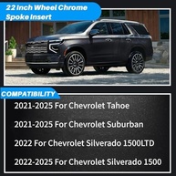 Acabamento de Raio Cromado para Roda Chevrolet Silverado 1500 (2022-2025) - Renove o Visual! - imagem 5