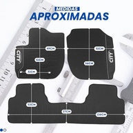 Kit Tapete Automotivo Emborrachado Impermeável para Honda City 2022-2025 EX, EXL, Touring - Flexível e Durável - imagem 3
