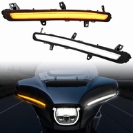 Luz de Seta LED Batwing Fairing para Harley Street Glide 2023-2024 | DRL e Seta Sequencial - imagem 1