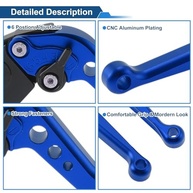 Alavancas de Embreagem e Freio Ajustáveis para Triumph Trident 660 (2021-2024) - Azul Sólido - imagem 5