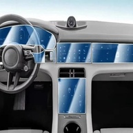 Película Protetora TPU PACSCI para Porsche Taycan 2020-2024: Proteção Antiarranhões para Tela de Navegação e Painel - imagem 2