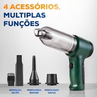 Aspirador Portátil Sem Fio 3 em 1: Potência e Versatilidade para Seu Carro e Casa - imagem 4