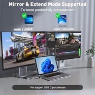 Adaptador UANTIN USB 3.0 para 2 HDMI 4K/1080p - Expanda sua Produtividade com Estilo - imagem 3