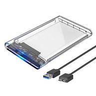 Case para HD transparente, Usb 3.0, transmissão 6gbps, Sata 2.5", Hhd ou Ssd, Ecase-300 - imagem 1