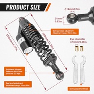 Amortecedores Traseiros Universais 340mm para Moto - Conforto e Performance - imagem 5