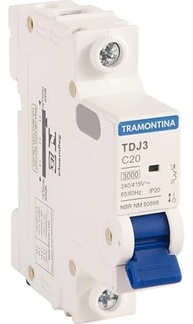 Disjuntor Monopolar TDJ3-1C20 1P 20A 3kA: Proteção Essencial para sua Instalação Elétrica - imagem 3