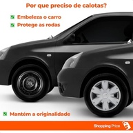 Kit 4 Calotas Aro 14 Grid Prata para Clio, Sandero e Logan (2011-2013) - Design Grid com Fixação por Pressão - imagem 3