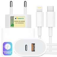 Carregador Turbo 40W PD FAST DUO®: Carga Rápida para iPhone e iPad com 2 Entradas USB-C e USB-A + Cabo Tipo C-Lightning - imagem 2