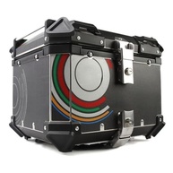 Baú Alumínio Moto 45L Top Case Preto - Segurança e Estilo para Suas Viagens - imagem 2