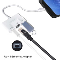 Adaptador USB-C para Ethernet + Leitor de Cartão 60W - imagem 2