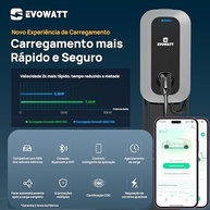 Evowatt Gold 7.4kW: Carregador Inteligente para Carros Elétricos Domésticos com APP WiFi/Bluetooth - imagem 3