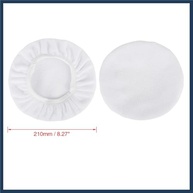 Capas de Polimento para Carro 9-10 Polegadas - Microfibra Branca Macia Lavável com Design Elástico - imagem 5