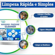 Kit 12 Pastilhas Efervescentes para Limpeza Profunda de Máquina de Lavar - Higieniza, Remove Odores e Resíduos - imagem 4