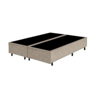 Cama Box Casal Bipartido Bege Suede 40x138x188 - Conforto e Estilo para Seu Quarto - imagem 2