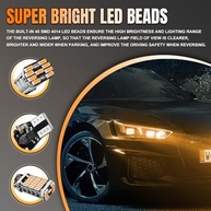 4x Lâmpadas Ré LED T15 4014 45SMD - Iluminação Potente e Sem Erros para Seu Carro - imagem 5