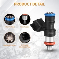 Kit 6 Injetores de Combustível 4 Furos para Mazda Tribute, Mercury Mariner/Milan, Ford Escape/Fusion V6 3.0L - imagem 3