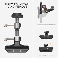 TUSITA Kit de Montagem de Trilho de Assento para Garmin Varia RCT715: Segurança e Estabilidade em Cada Pedalada - imagem 5
