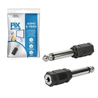 Adaptador PIX P10 Macho para P2 Fêmea Mono: Conexão Universal para Áudio - imagem 2