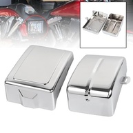Capa Carenagem Lateral Bateria Cromada para Harley Dyna Fat Bob, Super Glide, Wide Glide, Street Bob (2006-2017) - imagem 5