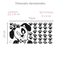 Adesivo Patinhas Pet Decorativo para Ambientes - Cachorrinho Fofo para Personalizar Paredes, Móveis e Carros - imagem 4