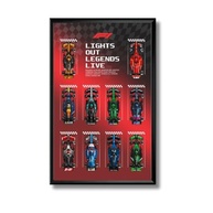 Quadro Expositor para Carros F1 Speed Champions 50x80cm com 20 Peças e Fita 3M - Design Premium em Acrílico - imagem 4