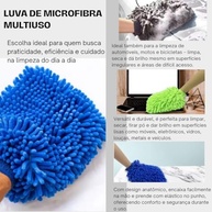 Luva de Microfibra Dupla Face: Limpeza e Polimento Impecáveis para Carros e Casa - imagem 3