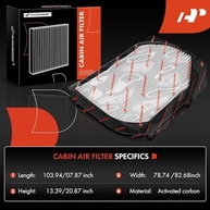 Kit 2 Filtros de Ar de Cabine A-Premium para Mercedes-Benz e Chrysler Crossfire - Ar Puro e Seguro - imagem 3