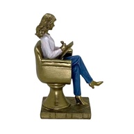 Figura Decorativa Estatueta Mulher Psicóloga - 20x13x9 cm | Decoração Inspiradora para Consultórios e Ambientes - imagem 4